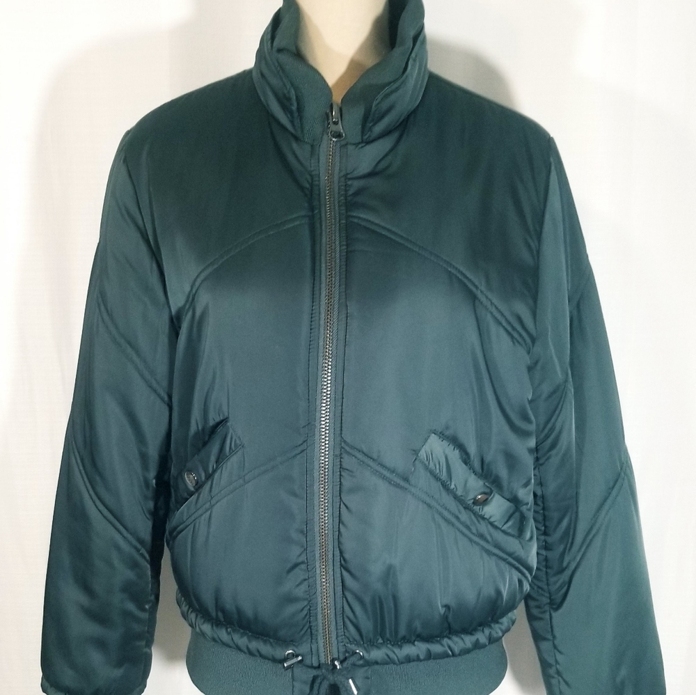 Viggos Dark Green Bomber Jacket women's.  L